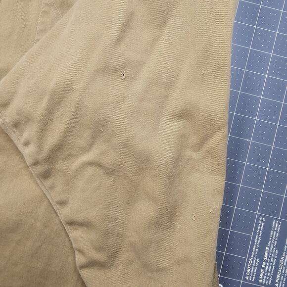 Vintage Wrangler Shirt Mens XXL Big Tan Heavy Twill Snap Western Cowboy 90s - Picture 10 of 15